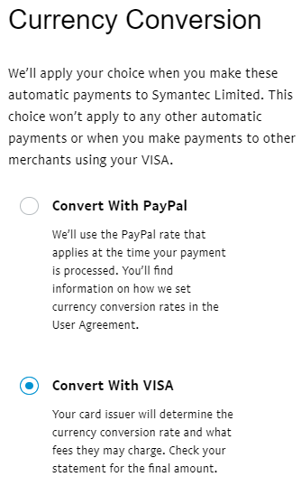 Solved: How to change Currency conversion option - PayPal Community