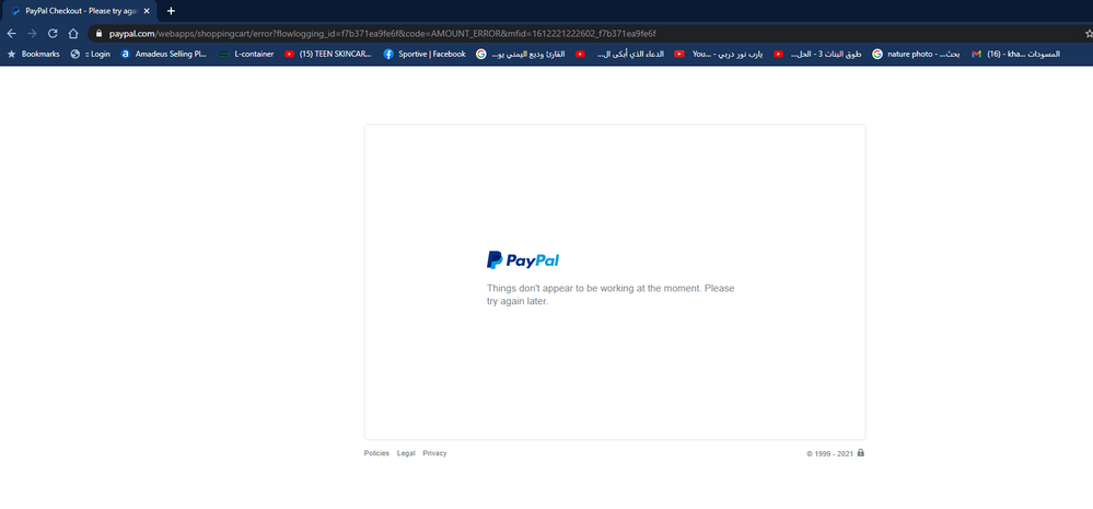 Technical issue - PayPal Community