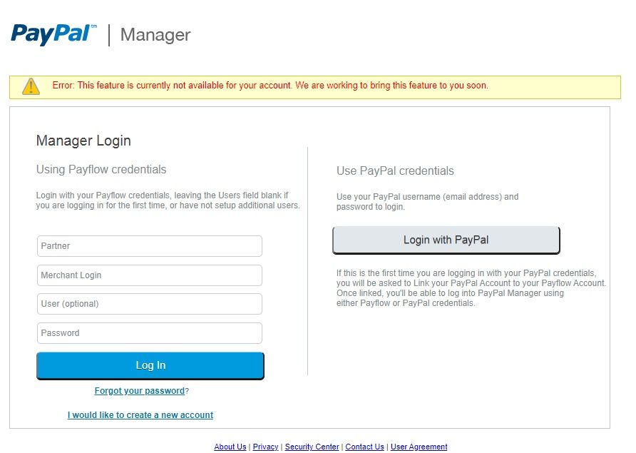 Solved: paypal manager cannot access using paypal account - PayPal Community