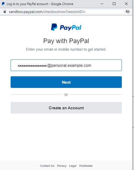login with PayPal sandbox personal account is not... - PayPal Community