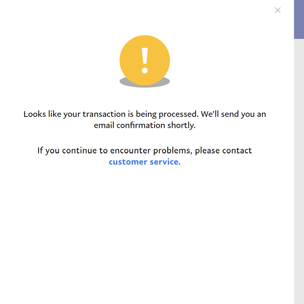 my paypal account keeps showing this message - PayPal Community