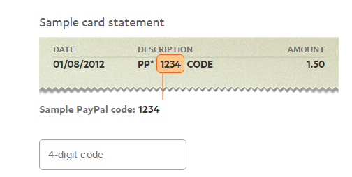 4-Digit Code Error - PayPal Community