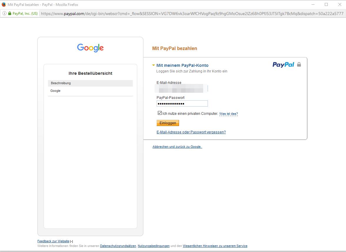 Gelöst: Zahlung mit PayPal nicht möglich beim Google PlayS... - PayPal  Community