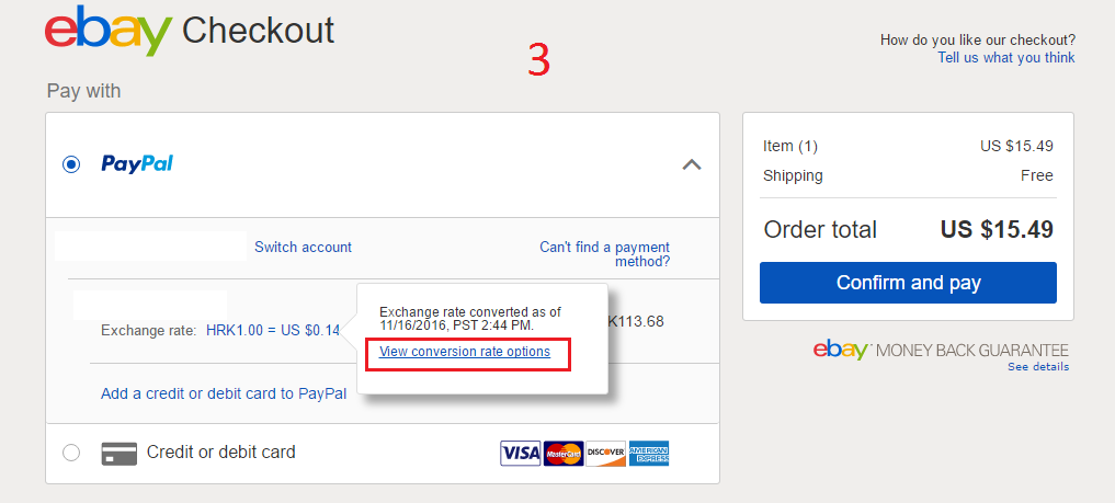 Ebay checkout payment options & PayPal conversion ... - PayPal Community