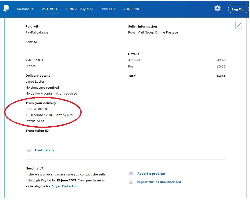 Paypal Standard International Postage Tracking num... - PayPal Community