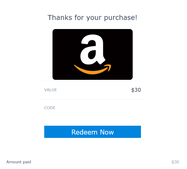 Paypal Digital giftcard with no code - PayPal Community