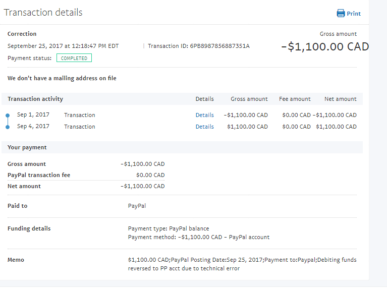 What does this mean? Paypal took $1100 from my Pay... - PayPal Community