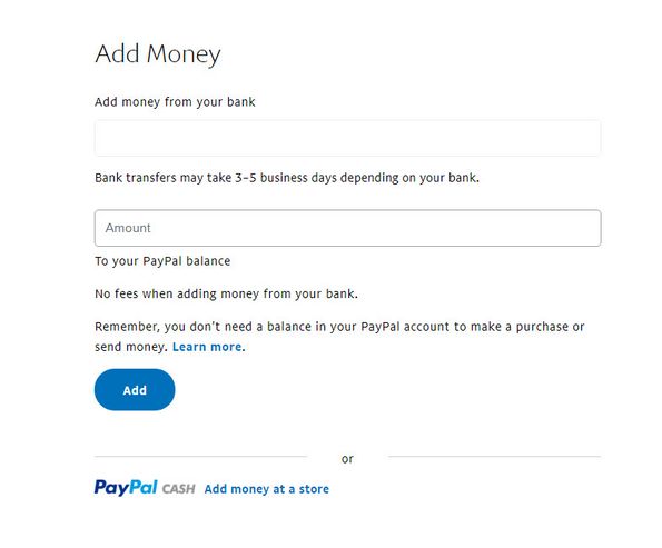 Solved Transfer from bank to my Pay Pal Accnt. PayPal Community