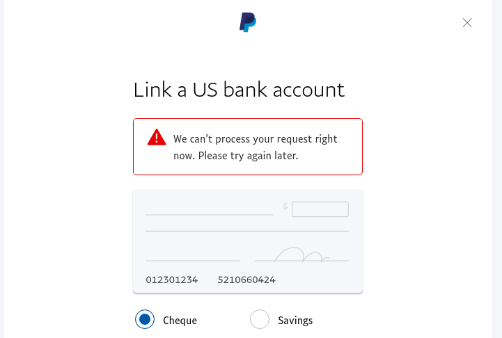 I'm not able to link my bank account with paypal - PayPal Community
