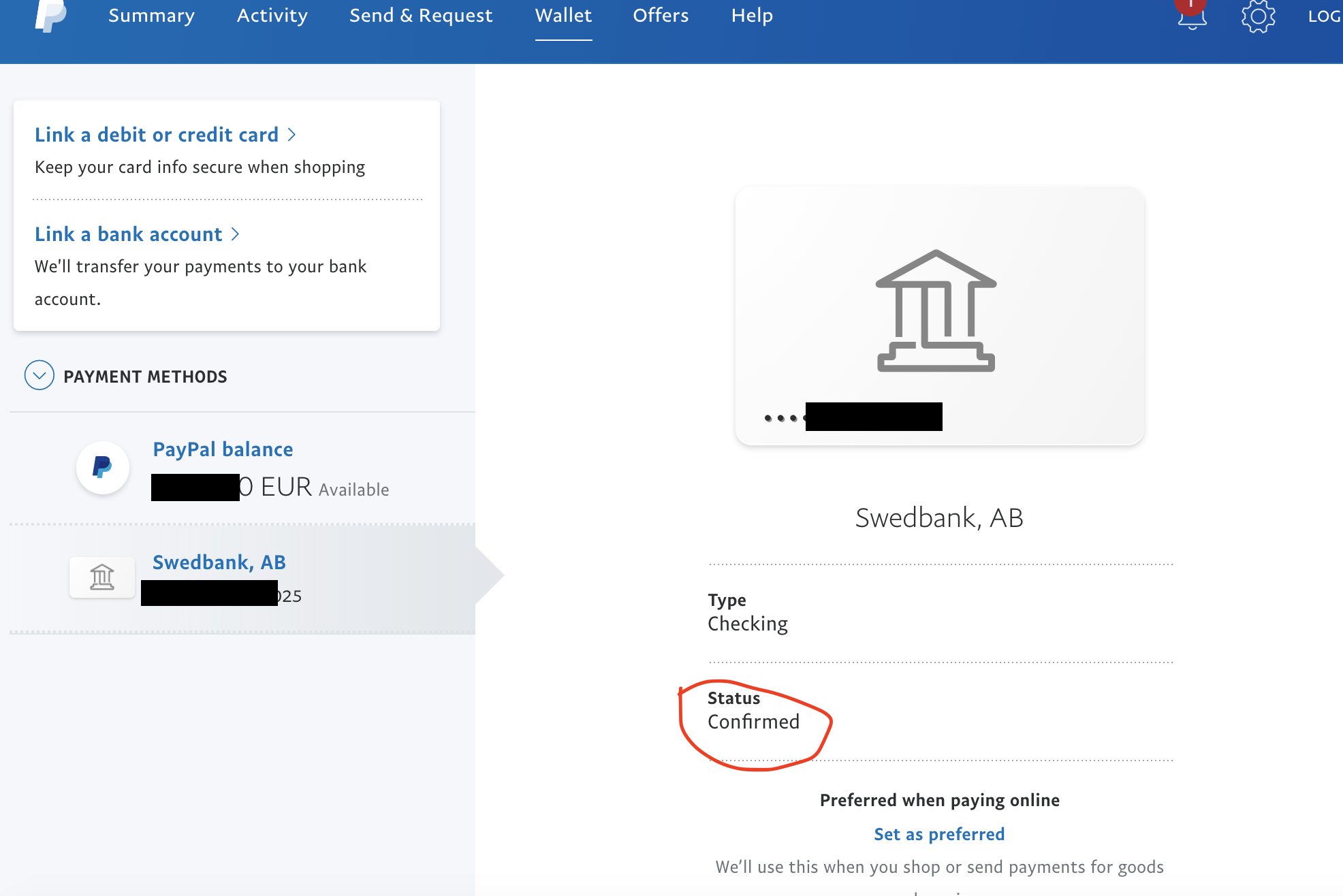 Solved: Asking me to confirm bank account to remove limita... - PayPal  Community