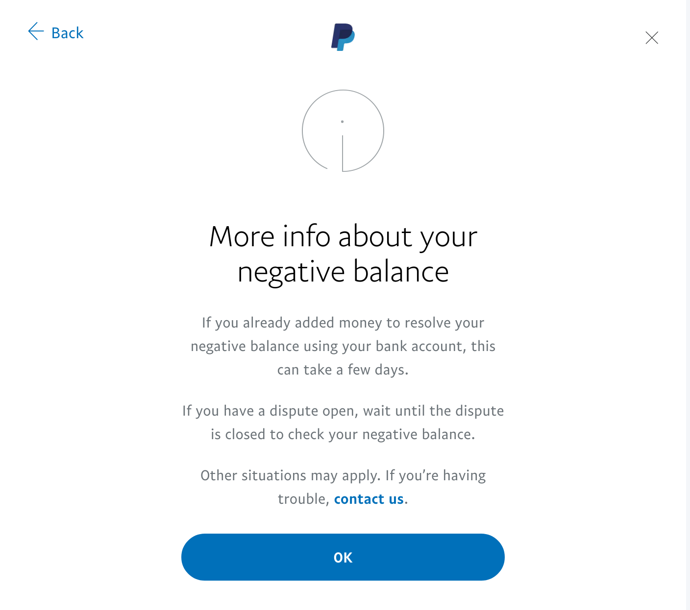Add money to my negative account - PayPal Community